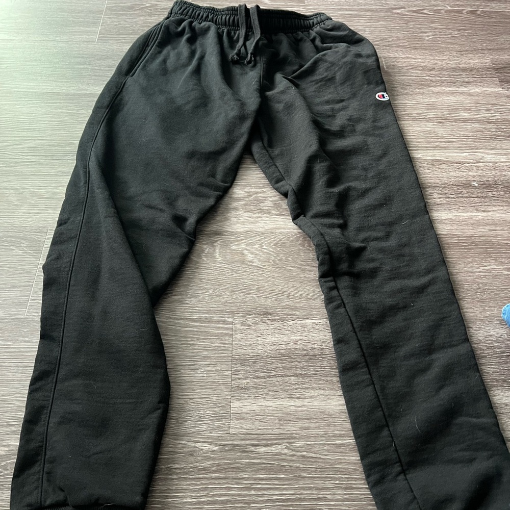 Mens Champion Black athletic wear cotton pants.